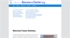 Desktop Screenshot of becomeadentist.org